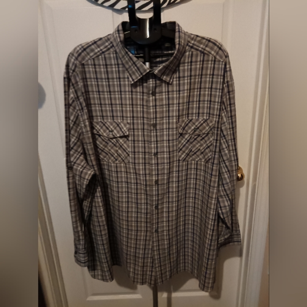 Big Man Plaid Multicolor long Sleeve shirt